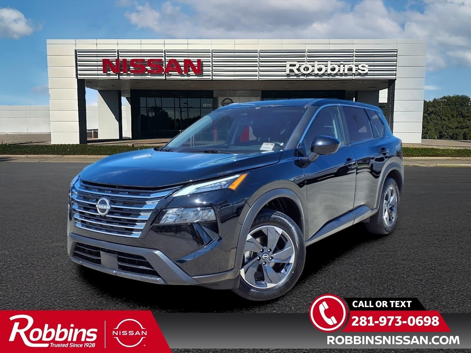 2025 Nissan Rogue SV Black at Robbins Nissan