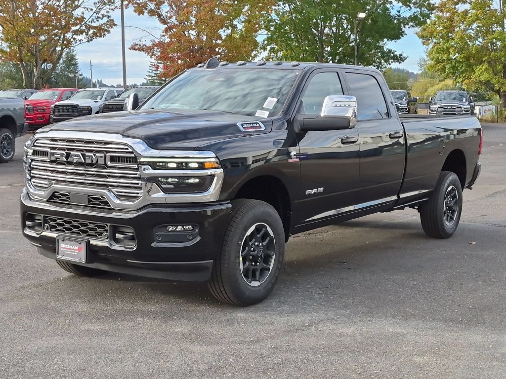 New 2027 Diamond Black Crystal Pearl-Coat Exterior Paint RAM Laramie image 3