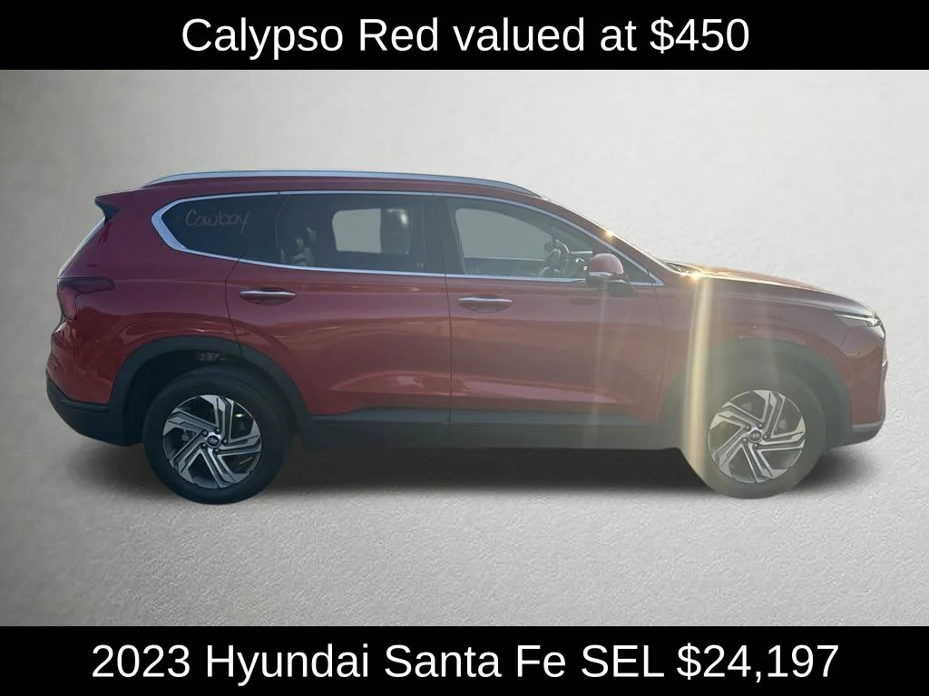 Used 2023 Red Hyundai SEL image 2