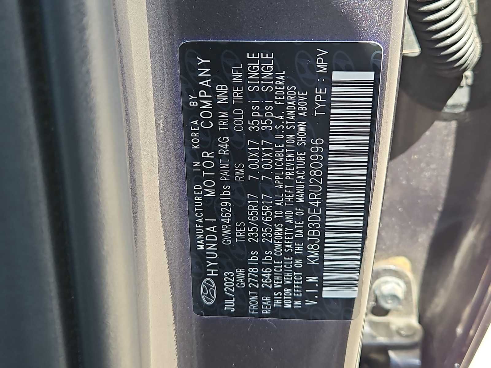 Certified Used 2024 Titan Gray Hyundai SEL image 35