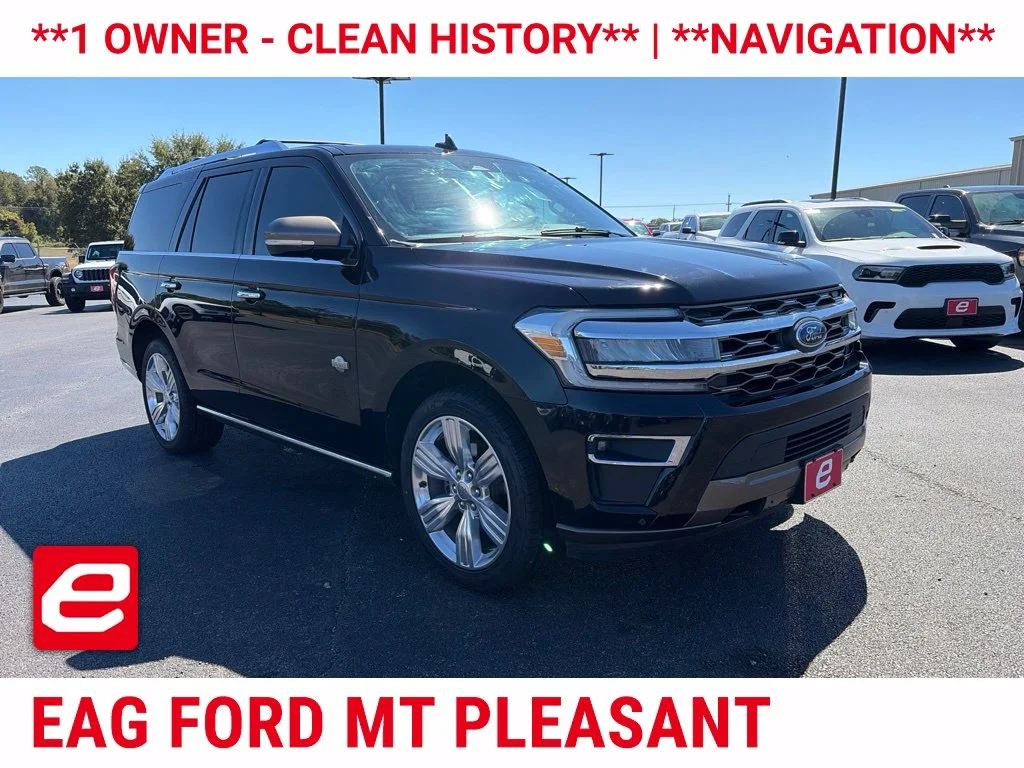 Used 2022 Agate Black Metallic Ford King Ranch image 1