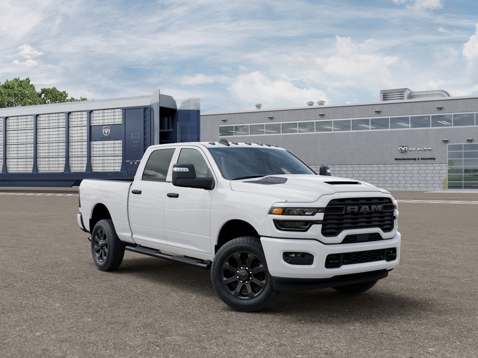 New 2026 Bright White Clearcoat RAM Black Express image 3