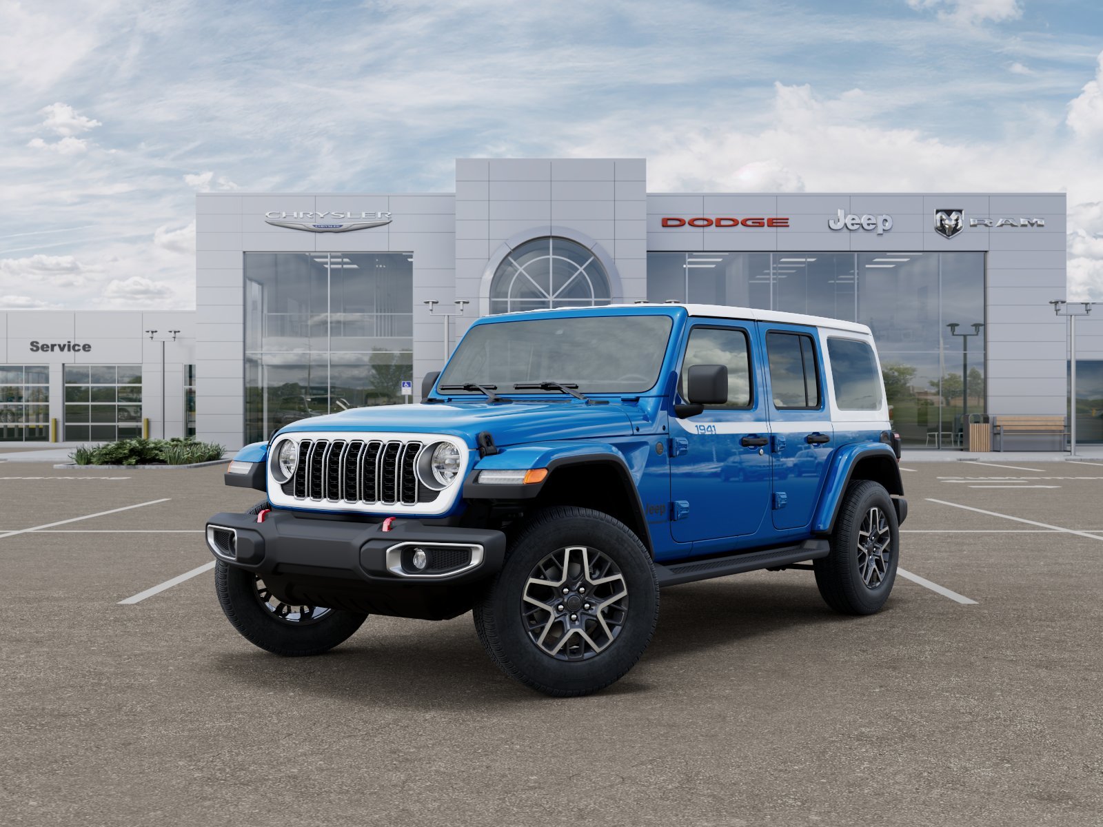 New 2026 Hydro Blue Pearl-Coat Exterior Paint Jeep Sahara image 32