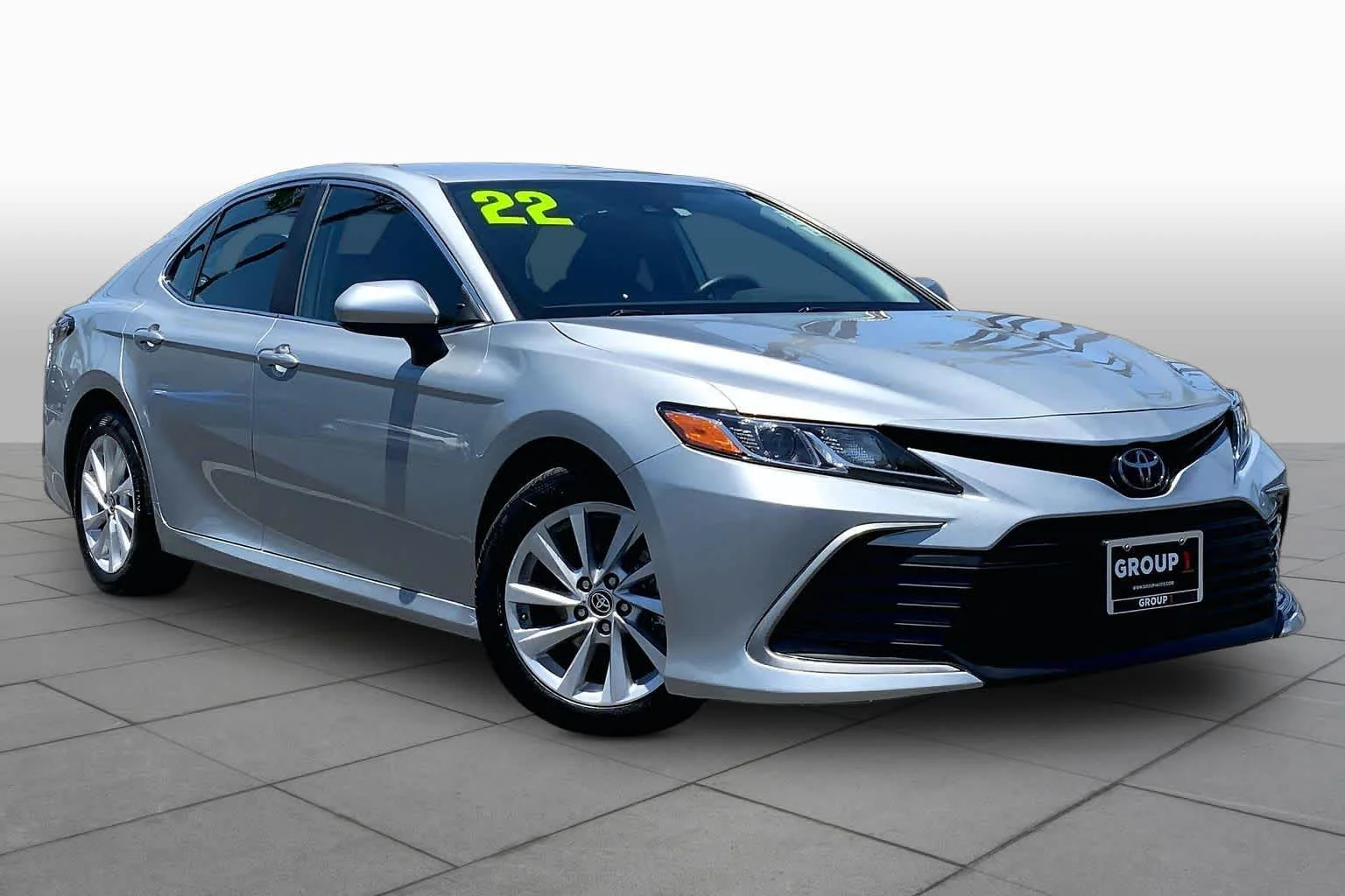 Used 2022 Celestial Silver Metallic Toyota LE image 2