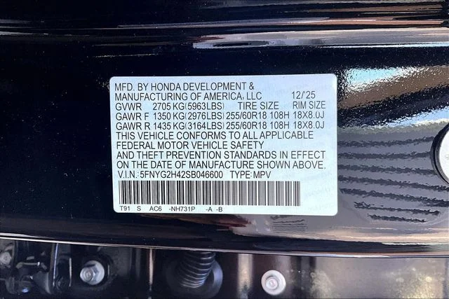 New 2025 Honda Pilot EX-L 4D Sport Utility