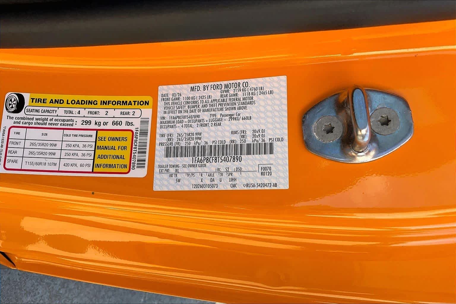 Used 2026 Orange Fury Metallic Tri-Coat Ford GT Premium image 33