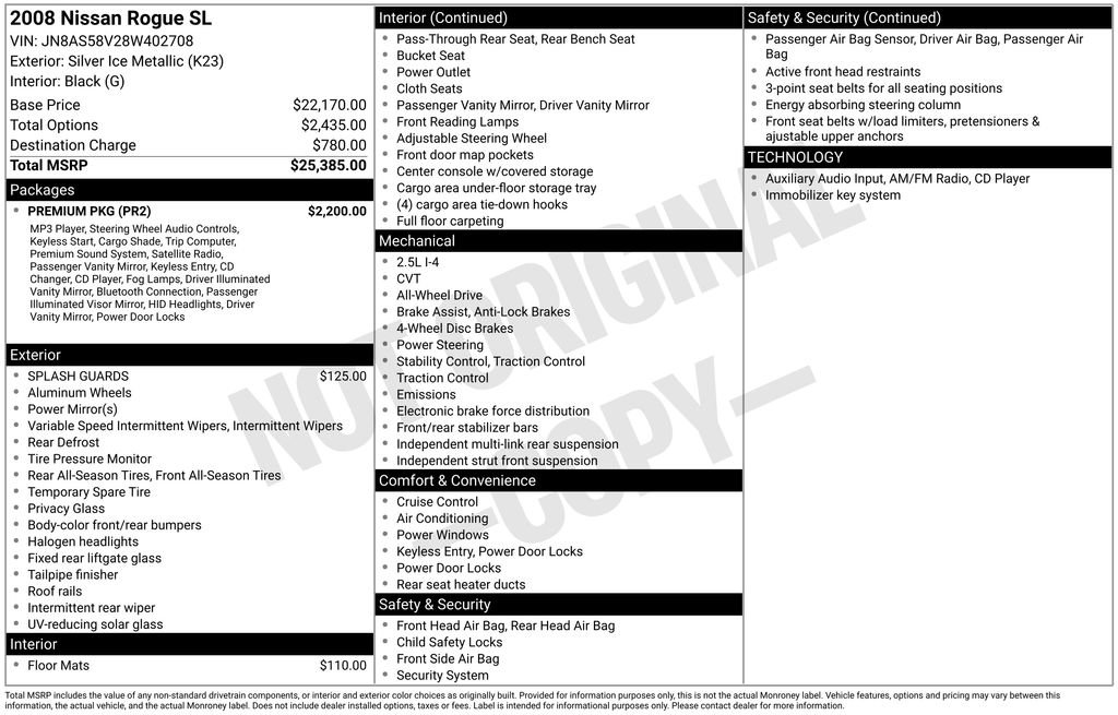 Used 2008 Silver Nissan SL image 4