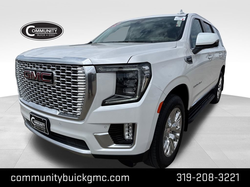 White Frost Tricoat 2022 GMC Yukon Denali 4WD SUV / Crossover Four-Wheel Drive