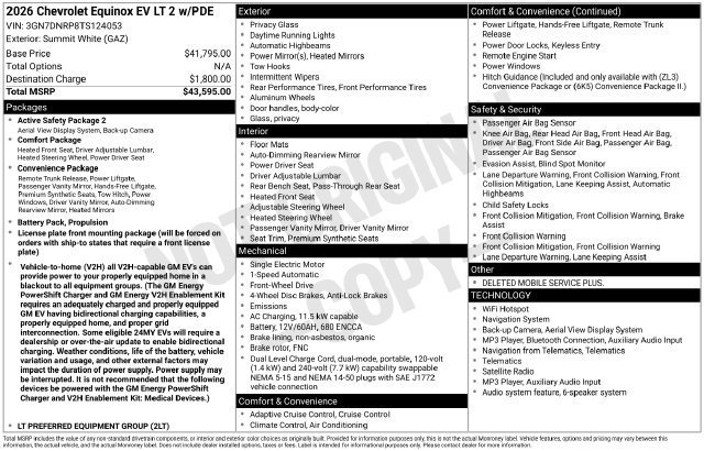 2026 Chevrolet Equinox EV 2LT - Photo 34