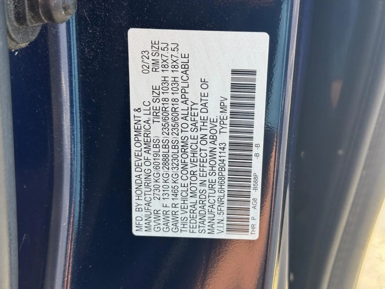 2023 Honda Odyssey EX-L - Photo 27