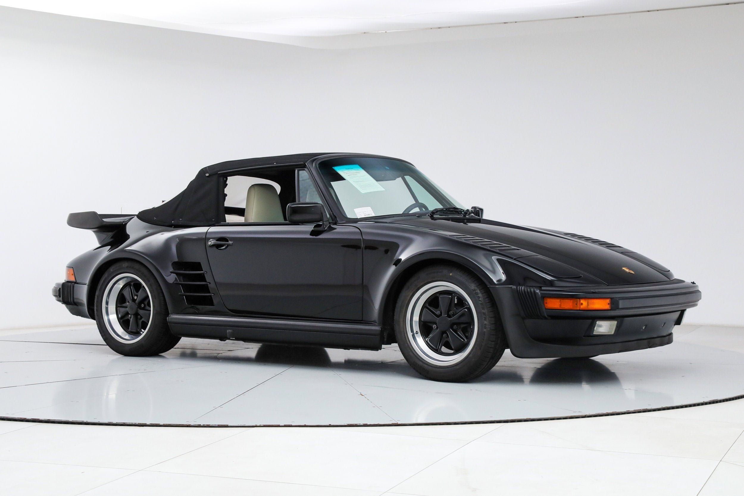 Used 1989 Black Porsche Turbo Cabriolet Slantnose image 7