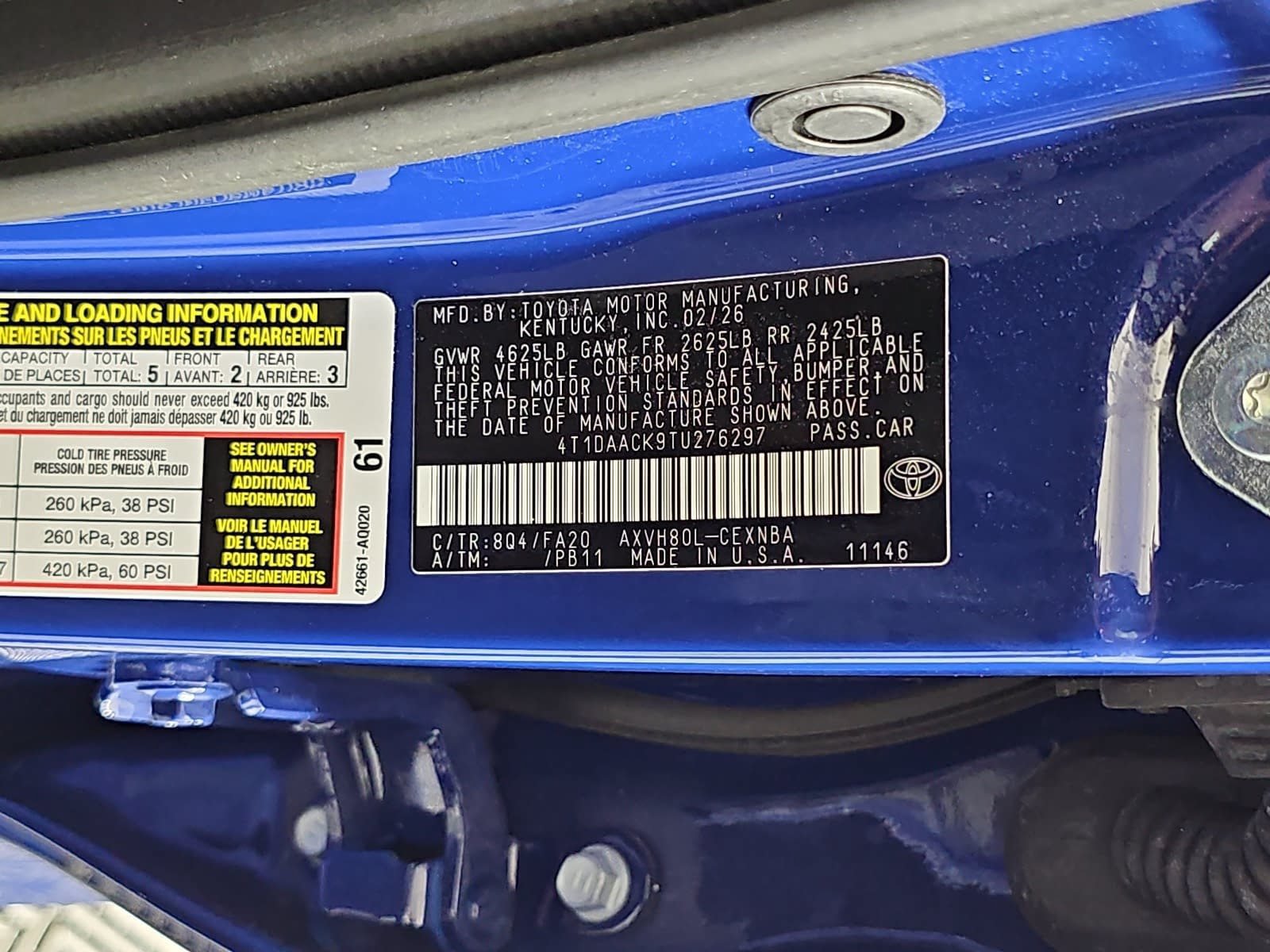Used 2026 Blue Toyota LE image 30