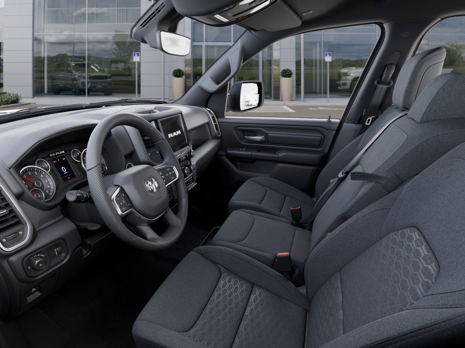 New 2025 Diamond Black Crystal Pearl-Coat Exterior Paint RAM Tradesman image 48