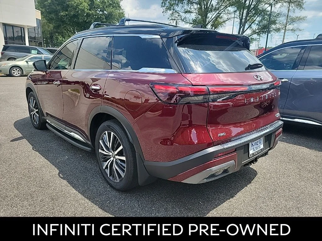 Certified Used 2025 Deep Bordeaux/Blk Obsid INFINITI Autograph image 3