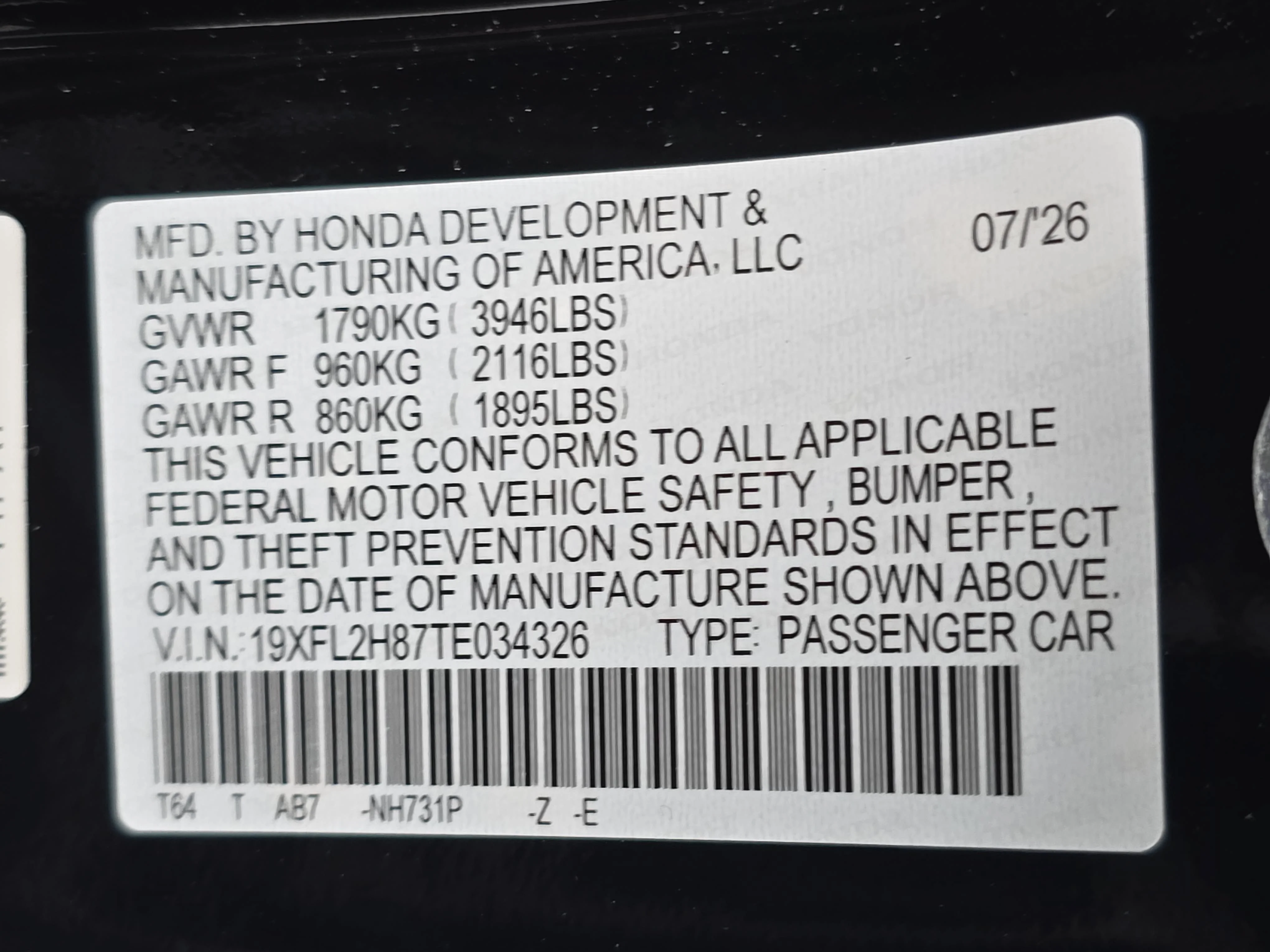 New 2026 Crystal Black Pearl Honda Sport image 34