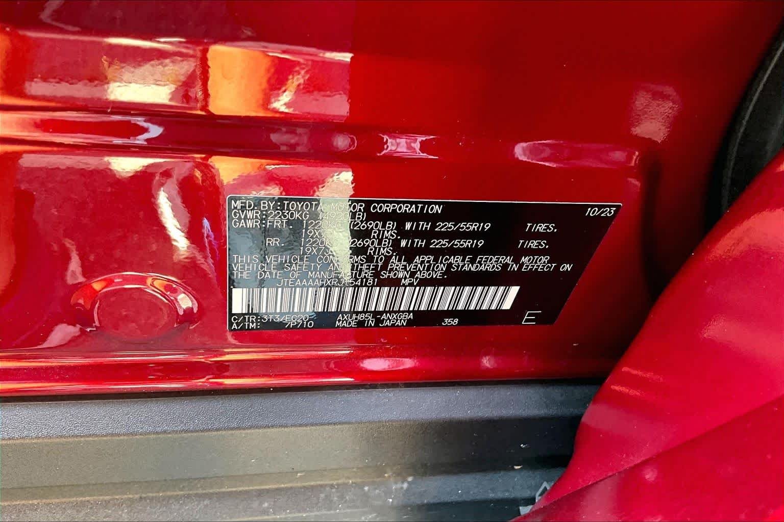 Used 2024 Ruby Flare Pearl Toyota LE image 29
