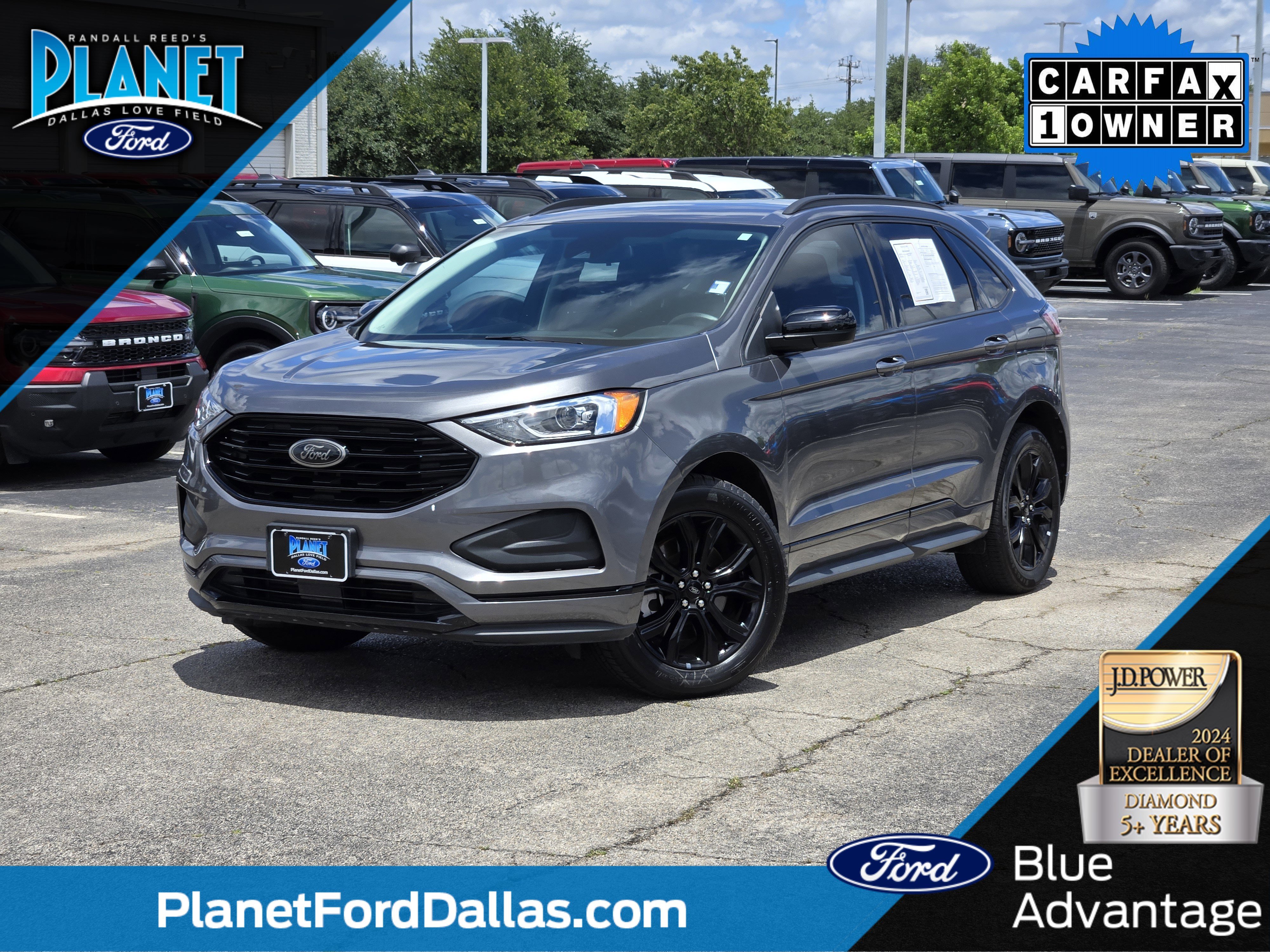 Certified Used 2023 Gray Metallic Ford SE image 1