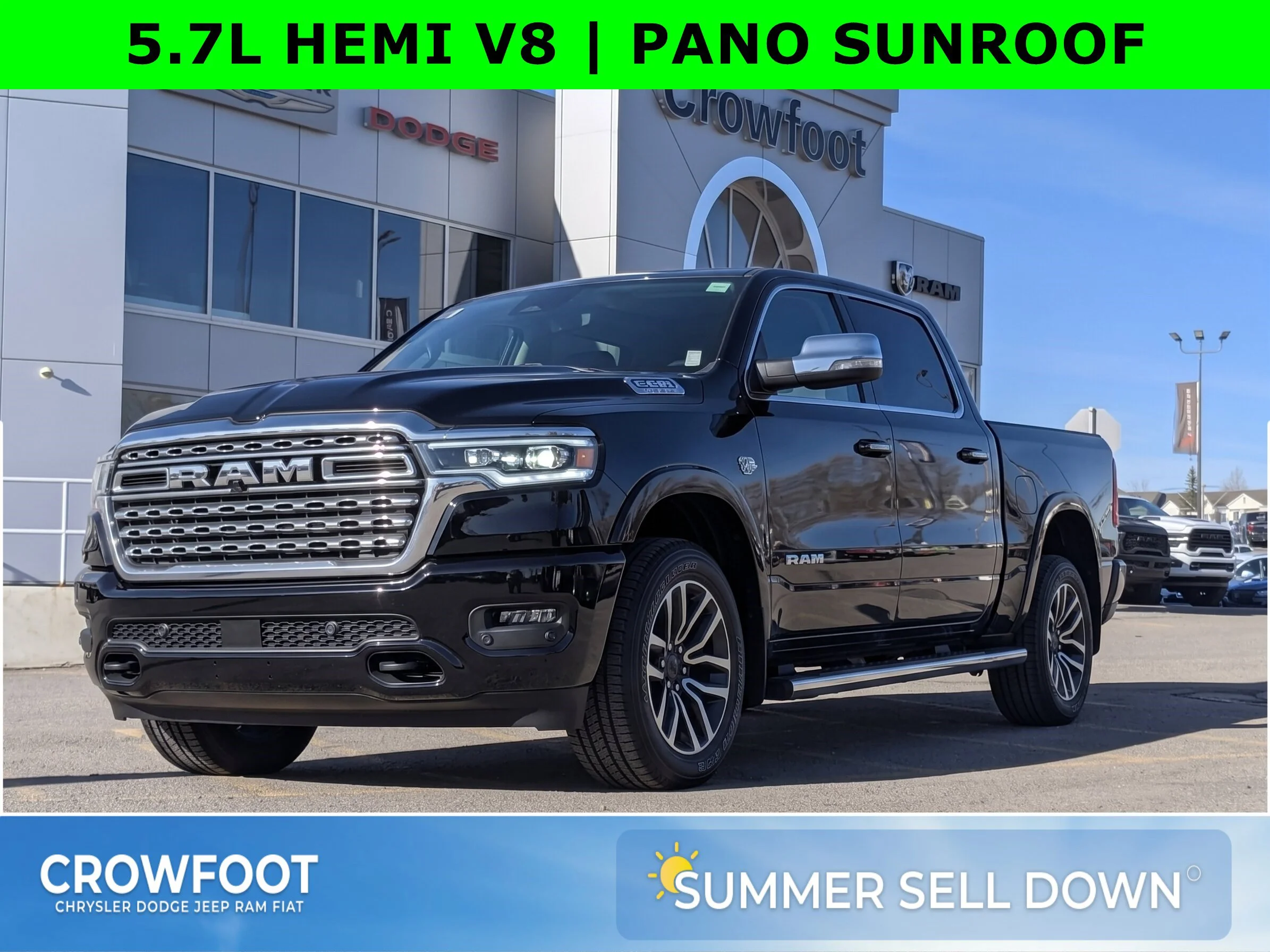 New 2026 Black RAM Limited Longhorn - - Pkg 27K  - 5.7L HEMI V8 eTorque  - E-Locker Axle  - Pano Sunroof  & More image 1