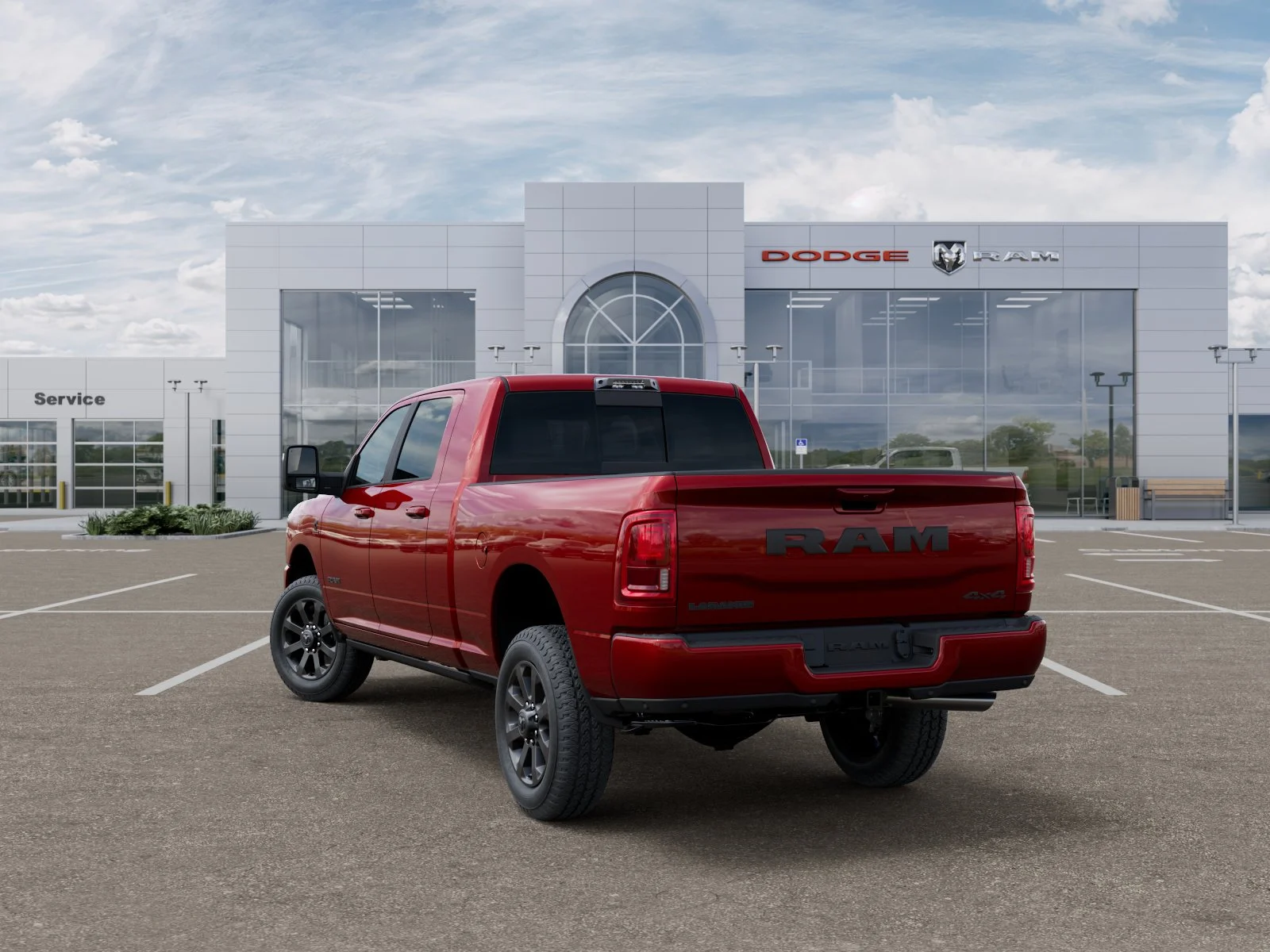 New 2026 Molten Red Pearl-Coat Exterior Paint RAM Laramie image 30