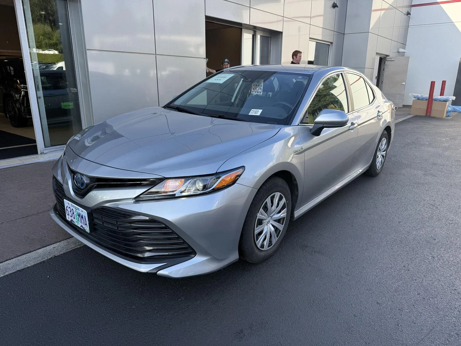 Used 2020 Celestial Silver Metallic Toyota Hybrid LE image 1