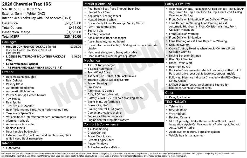 2026 Chevrolet Trax RS - Photo 31