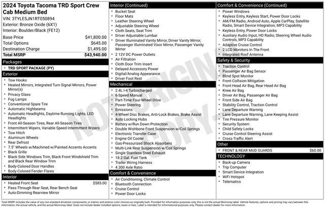 2024 Toyota Tacoma TRD Sport - Photo 26