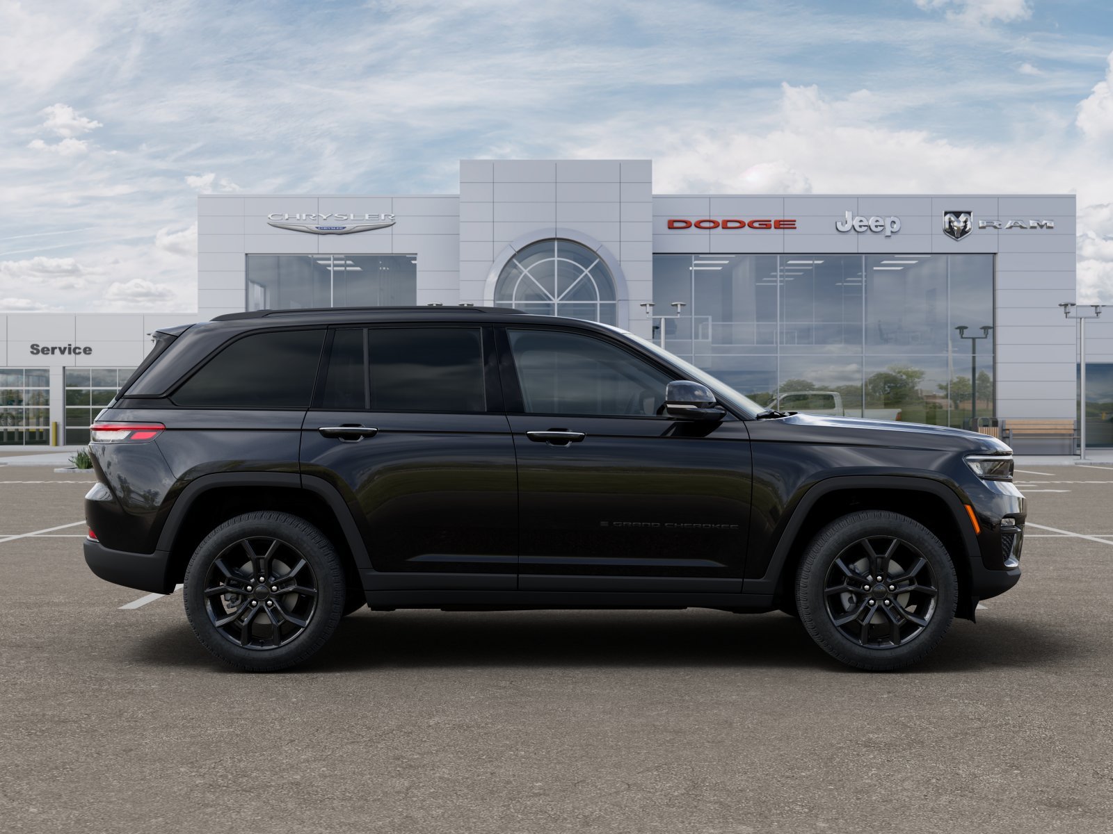 New 2025 Diamond Black Crystal Pearl-Coat Exterior Paint Jeep Limited image 47