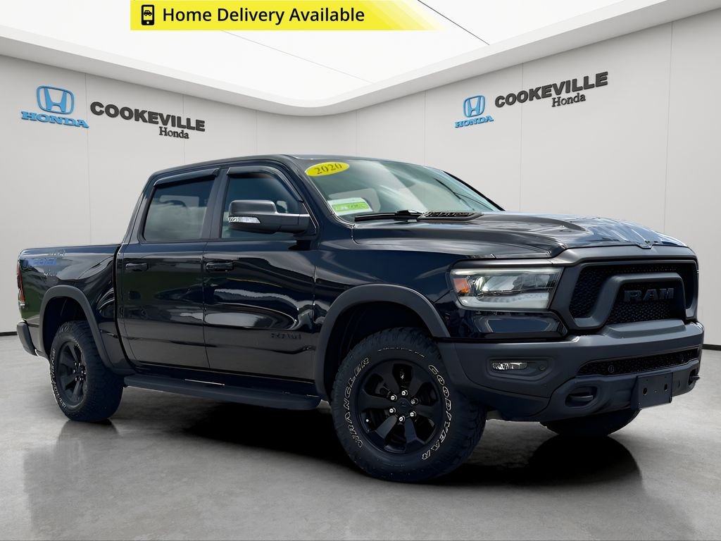 Used 2020 Diamond Black Crystal Pearlcoat Ram Rebel image 1