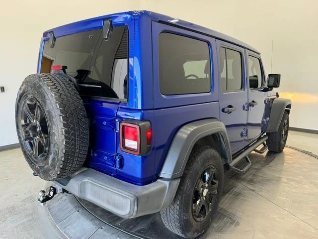 Used 2020 Ocean Blue Metallic Clearcoat Jeep Unlimited Sport S image 33