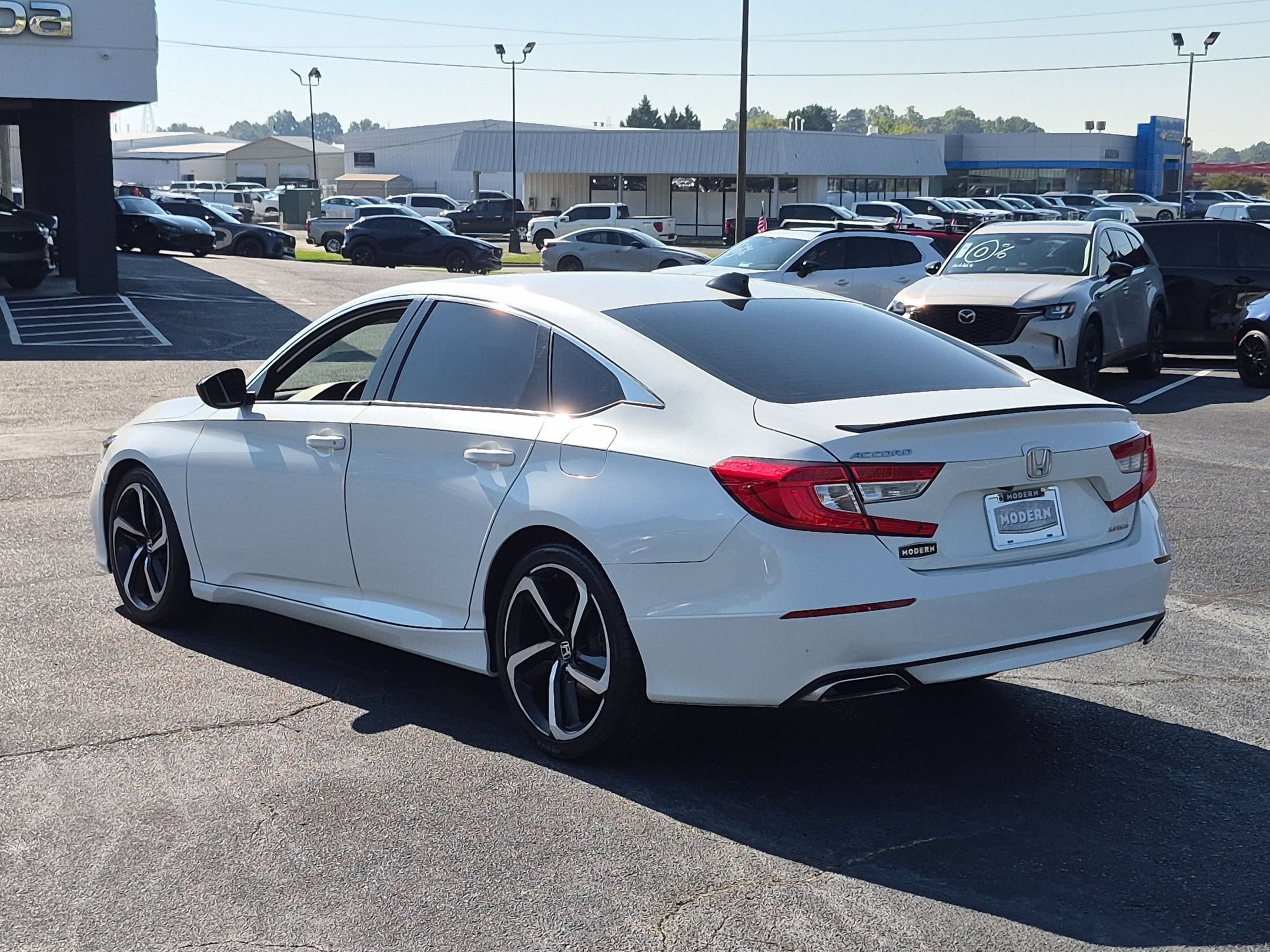 Used 2021 Platinum White Honda Sport image 3