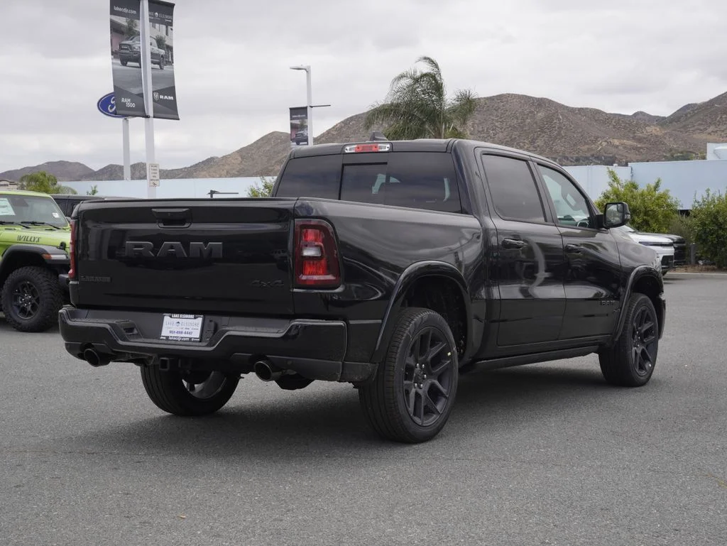 New 2026 Diamond Black Crystal Pearl-Coat Exterior Paint RAM Laramie image 3