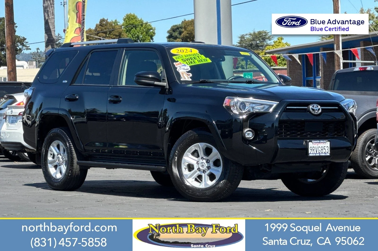 Certified Used 2024 Midnight Black Metallic Toyota SR5 image 1