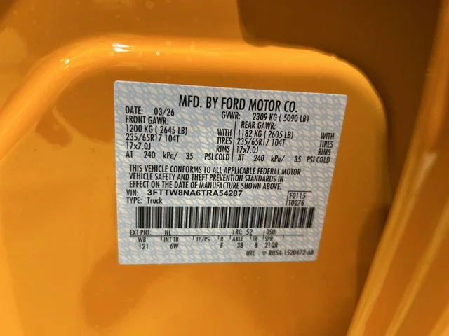 New 2026 Orange Ford Tremor image 30