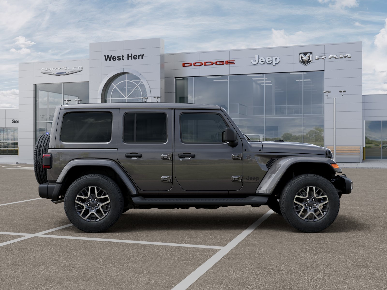 New 2026 Granite Crystal Metallic Clear-Coat Exterior Paint Jeep Sahara image 21