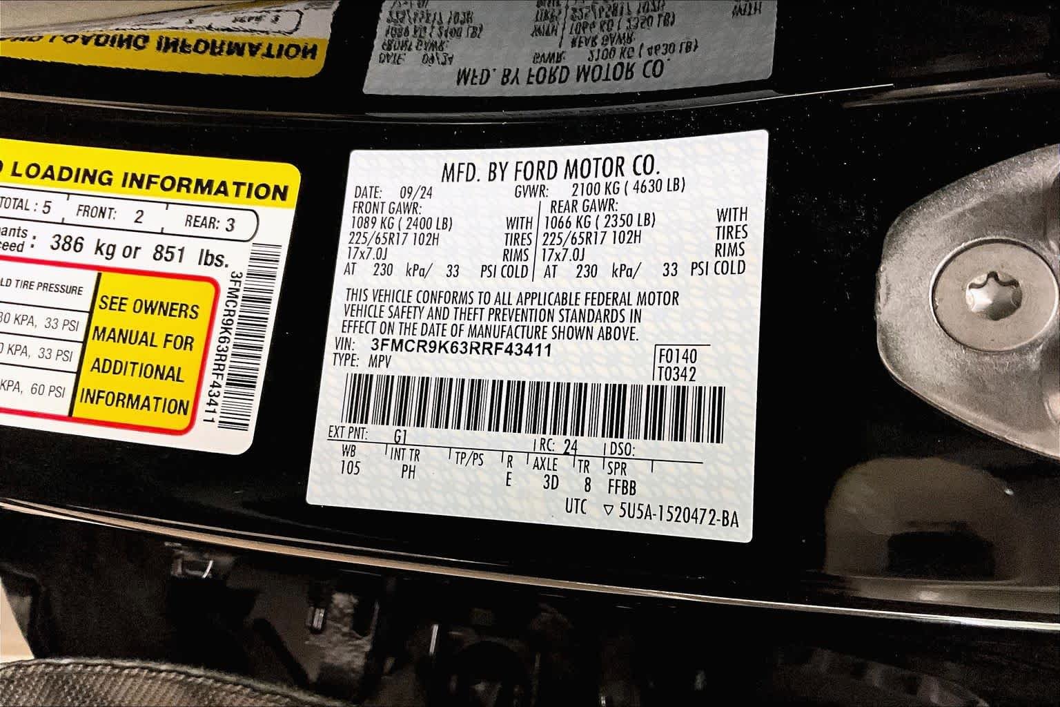 Used 2024 Shadow Black Ford Free Wheeling image 32