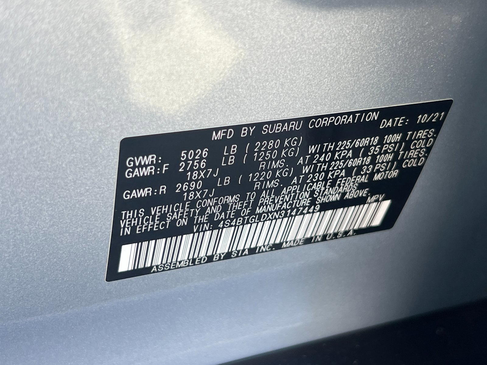 Used 2022 Ice Silver Metallic Subaru Onyx Edition XT image 28