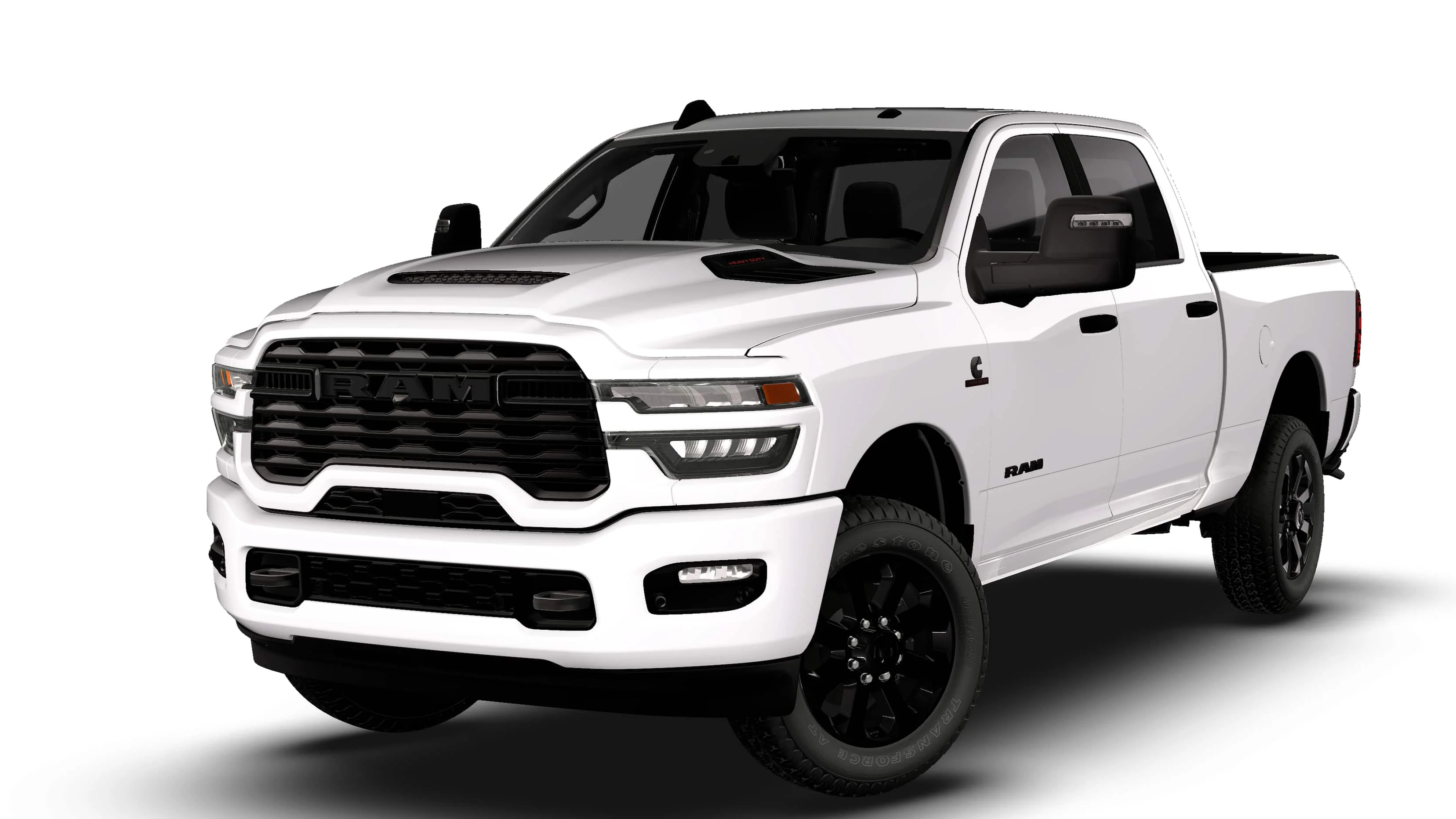 New 2026 Bright White Clear-Coat Exterior Paint RAM BIG HORN image 1