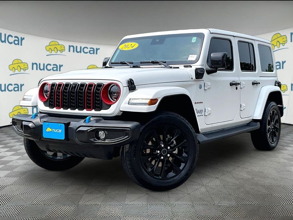 Used 2024 White Jeep Sahara 4xe image 3