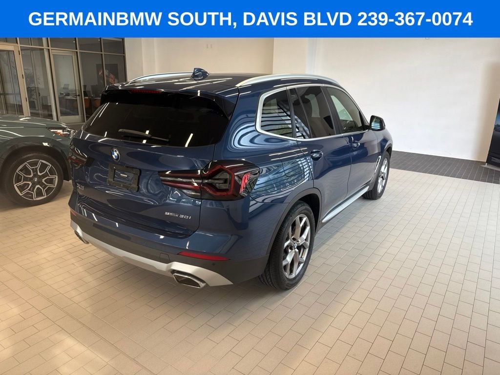 Certified Used 2022 Blue Metallic BMW sDrive30i image 5