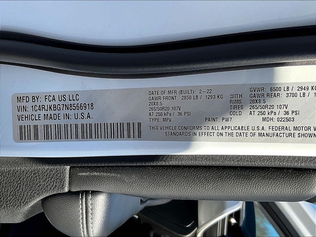 Used 2022 White Jeep Limited image 34