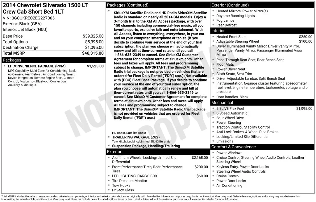Used 2014 Black Chevrolet LT image 3
