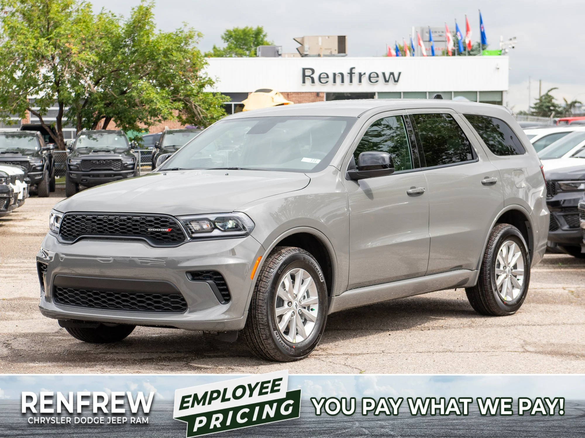 New 2026 Grey Dodge SXT* AWD, Heated Seats/Wheel, Remote Start, Navigation image 1