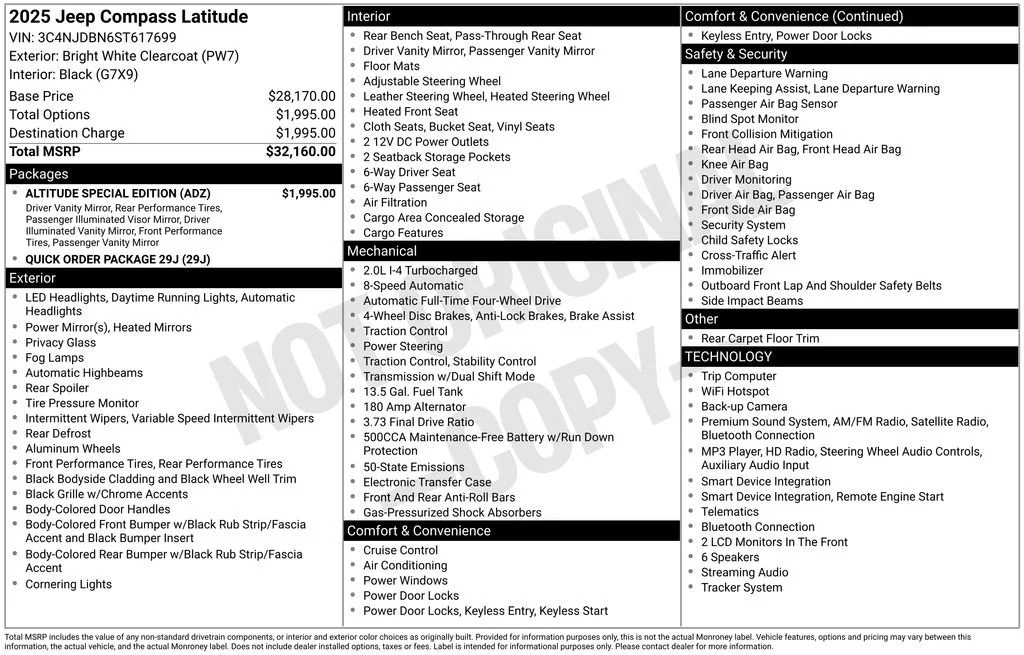 Used 2025 White Jeep Latitude image 5
