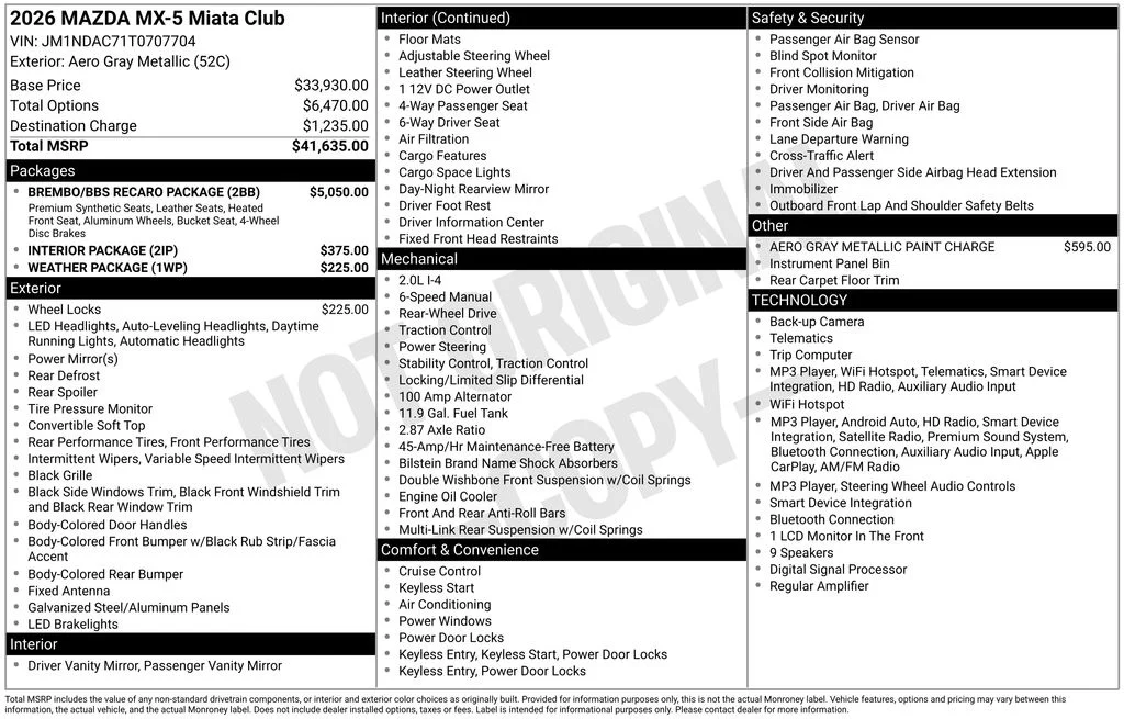 New 2026 Gray Mazda Club image 3