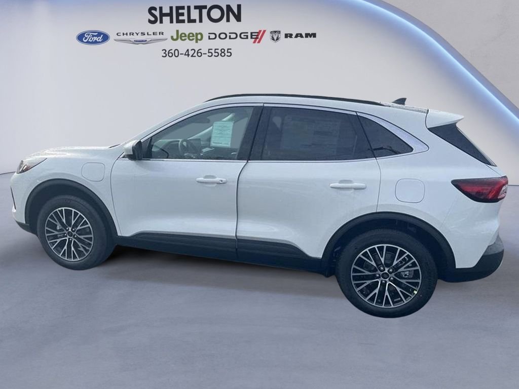 New 2025 Star White Metallic Tri-coat Ford Plug-in Hybrid image 8