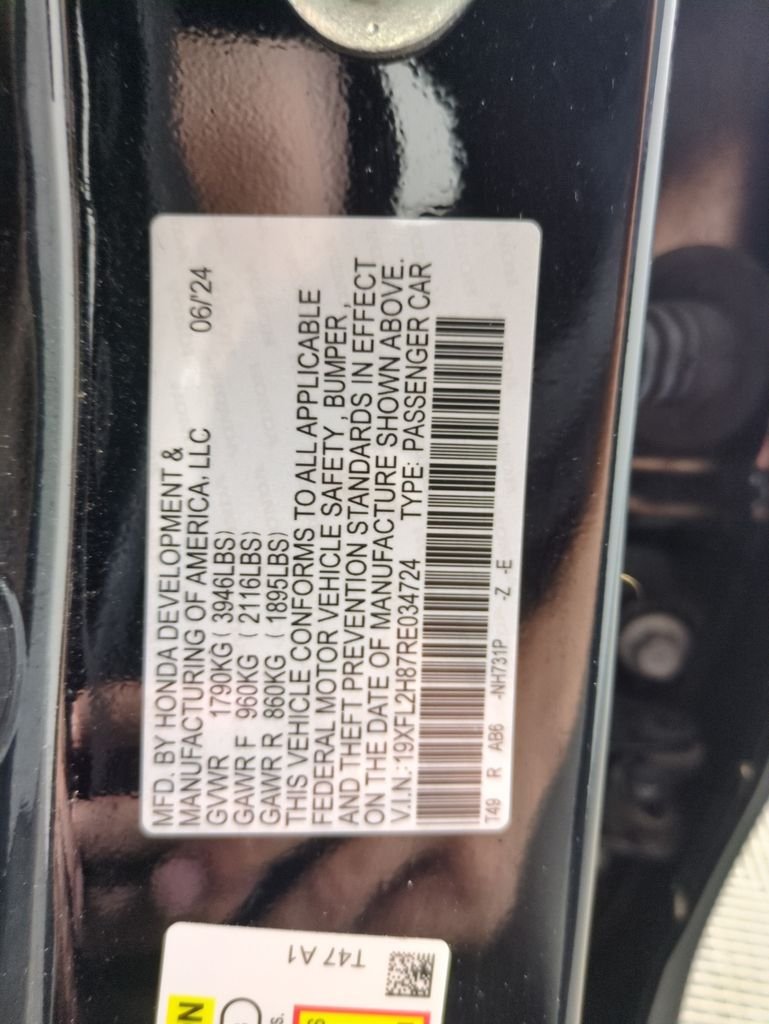 Certified Used 2024 Crystal Black Pearl Honda Sport image 32