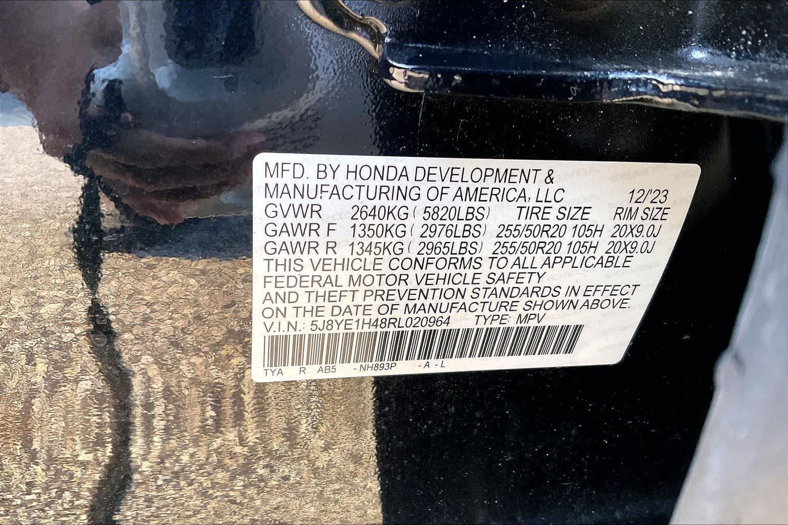 Certified Used 2024 Majestic Black Pearl Acura SH-AWD TECH image 33