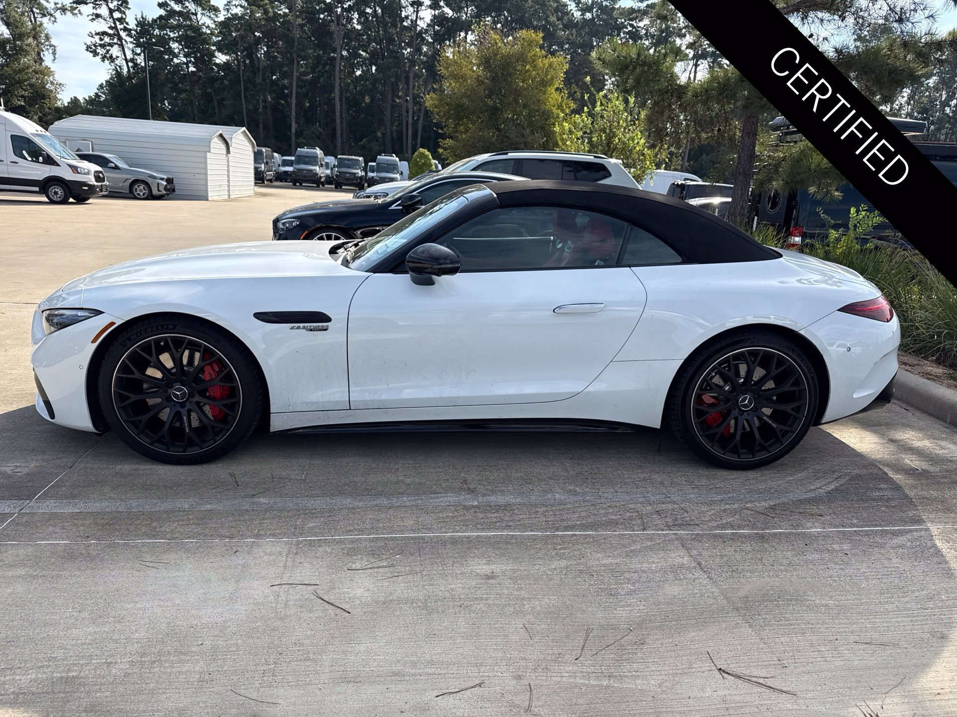 Certified Used 2022 MANUFAKTUR Moonlight White Metallic Mercedes-Benz SL 55 AMG® image 7
