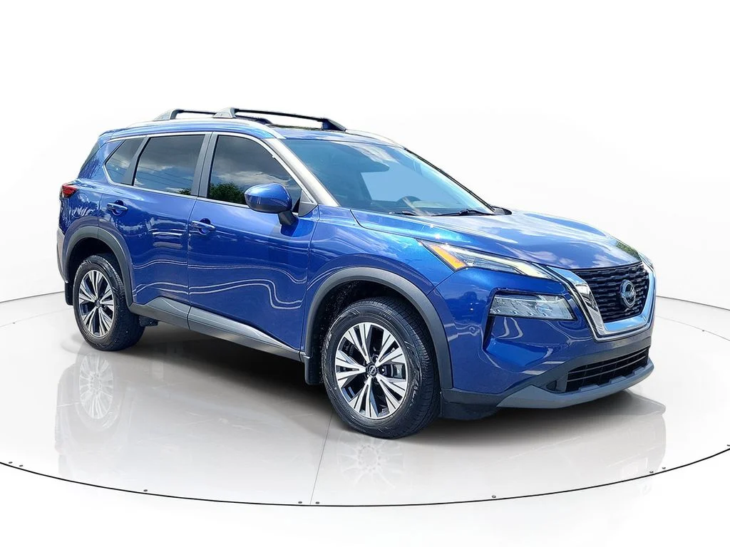 Certified Used 2023 Blue Nissan SV image 2