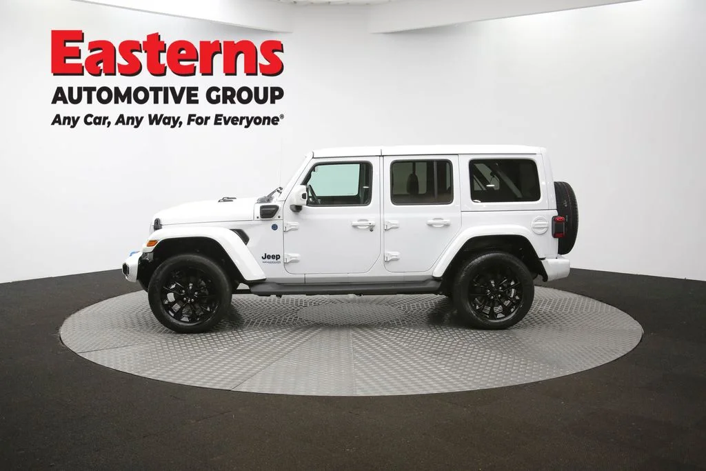 Used 2021 White Jeep Unlimited Sahara High Altitude 4xe image 60
